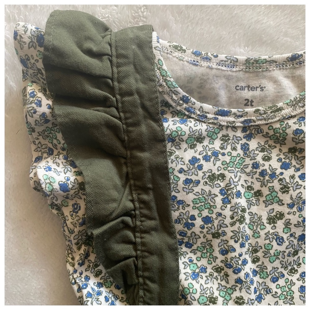 Carter’s 2-piece Floral Pinafore Dress - Picture 5 of 13